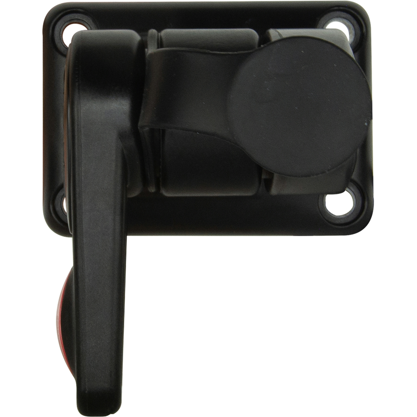 Rectangular Single Swivel Antenna Base with lead - Suit AW36xx whips - Black