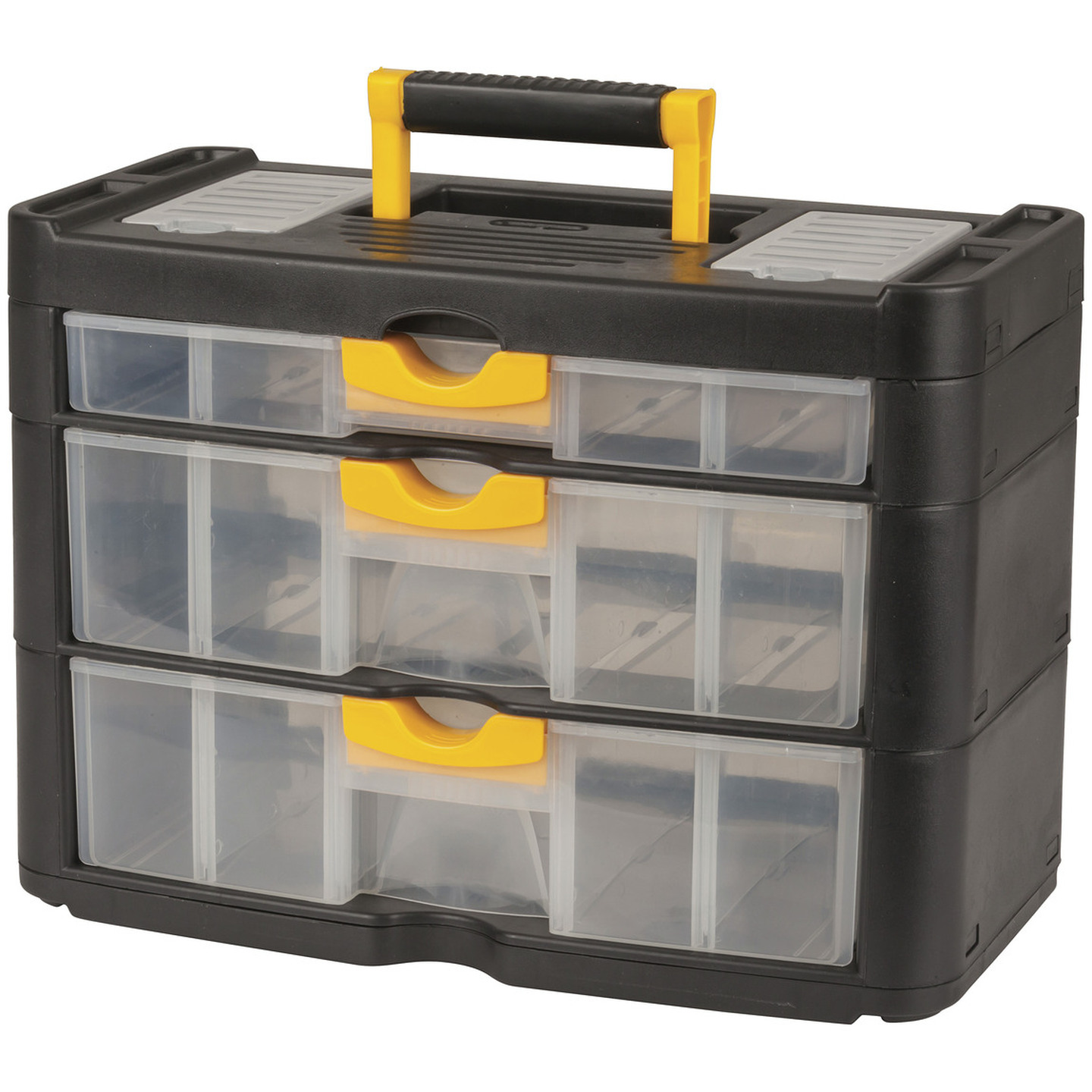 Portable Storage Box With 3 Drawers 